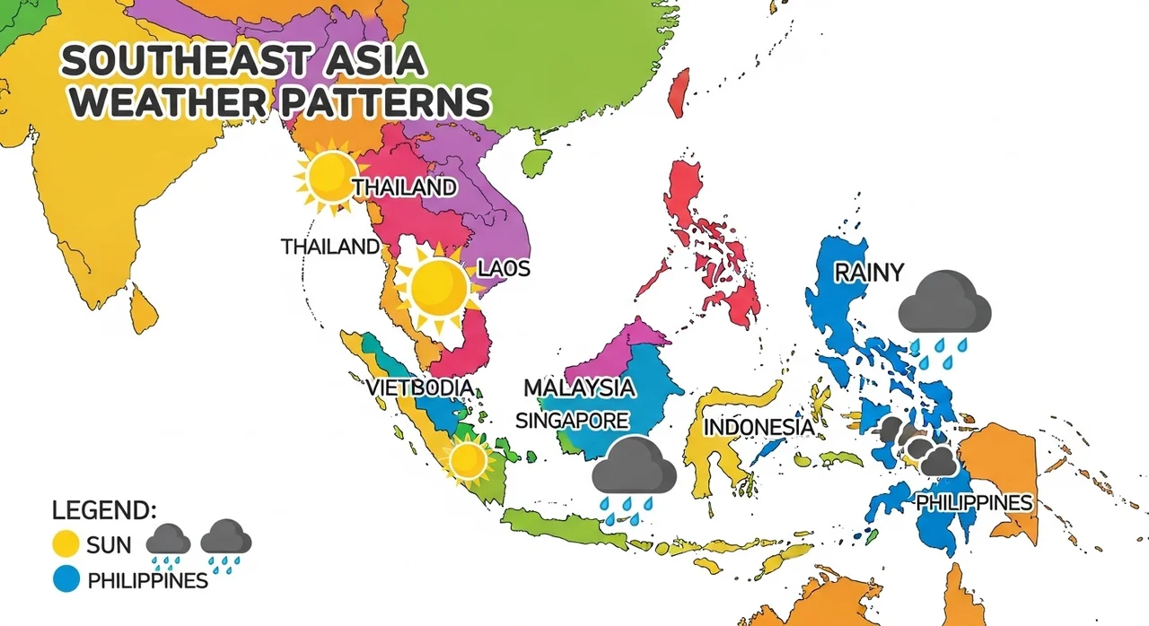 주요 국가별 건기 및 우기 한눈에 비교하기