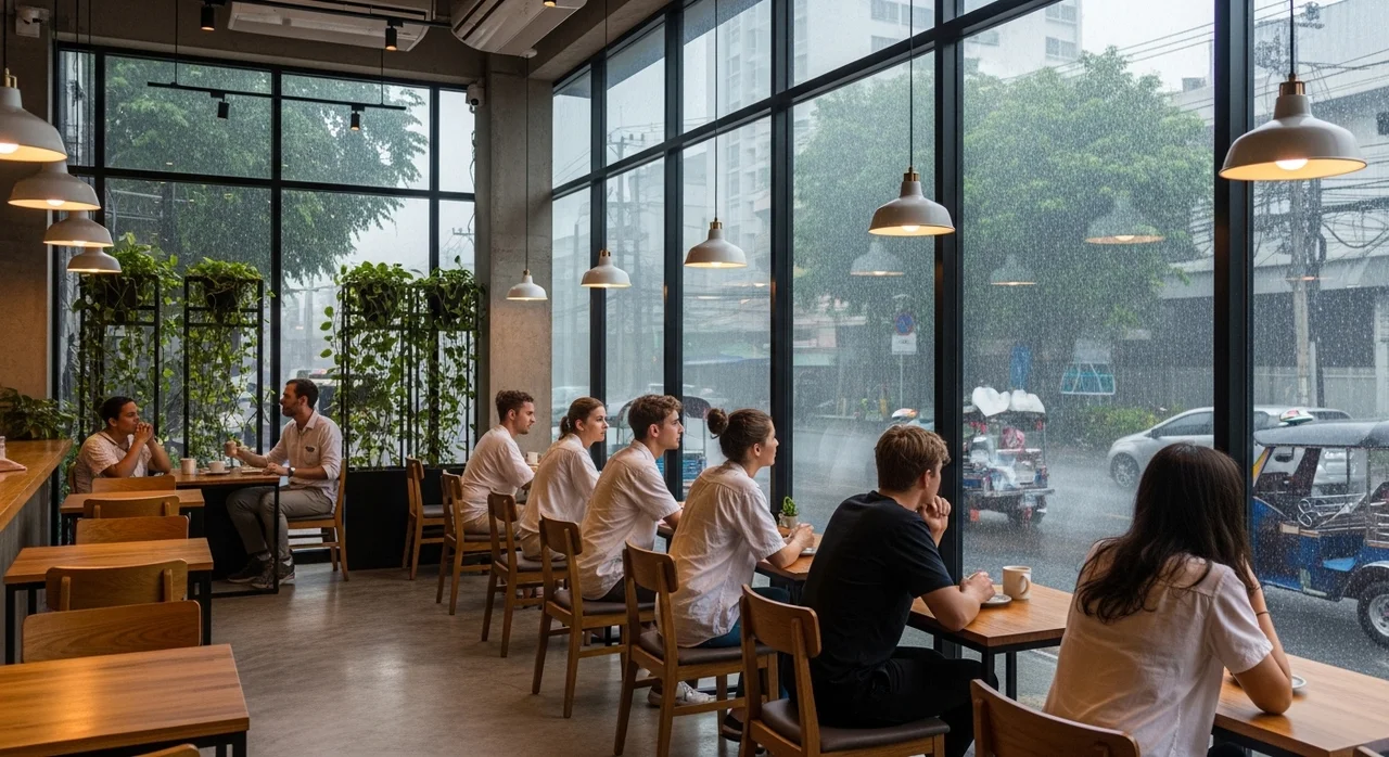 우기 여행 중 스콜을 만났을 때 대처 방법