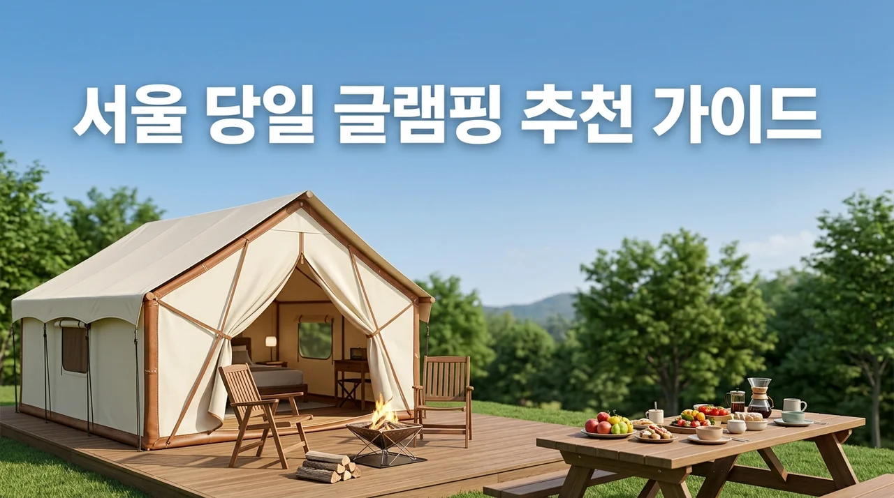 서울당일글램핑 완벽 가이드: 준비물 없이 즐기는 근교 힐링 스팟