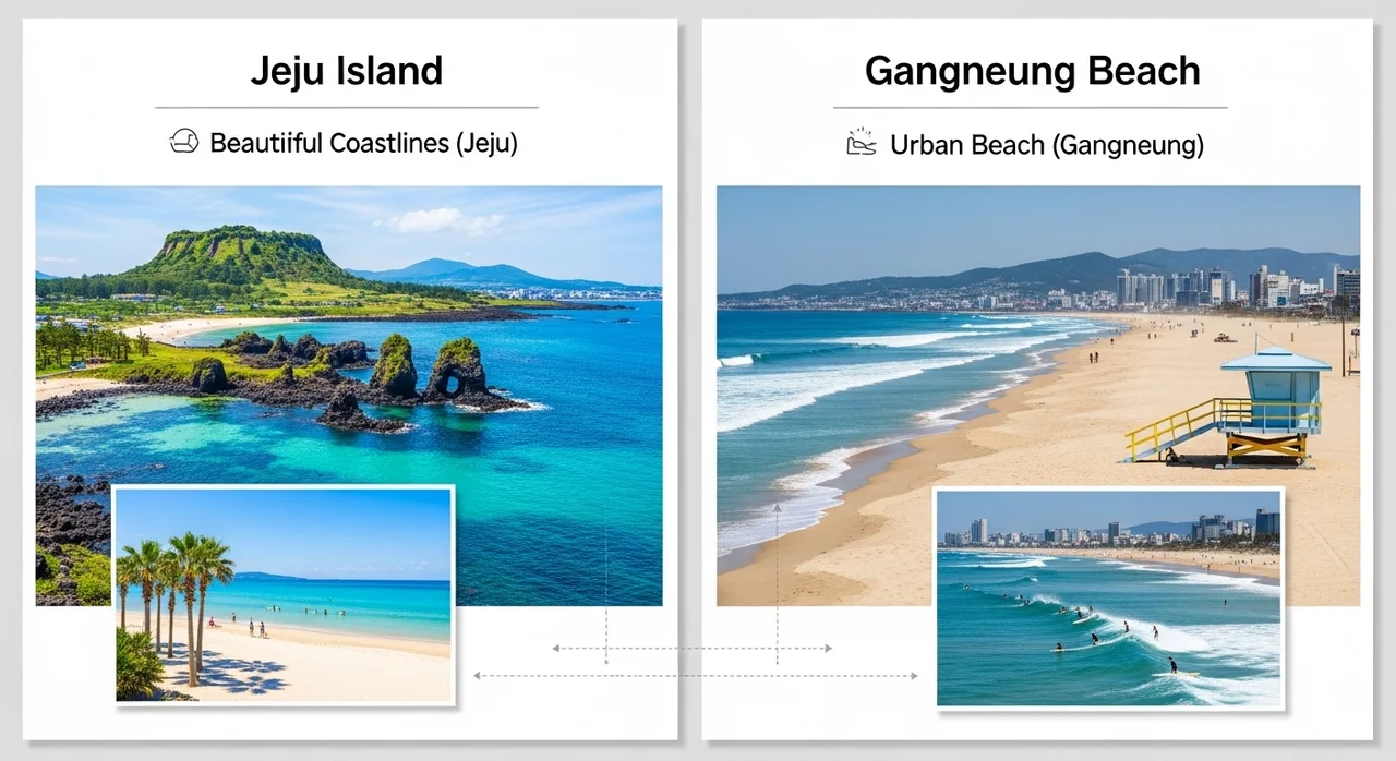지역별 테마로 보는 추천 여행지 비교