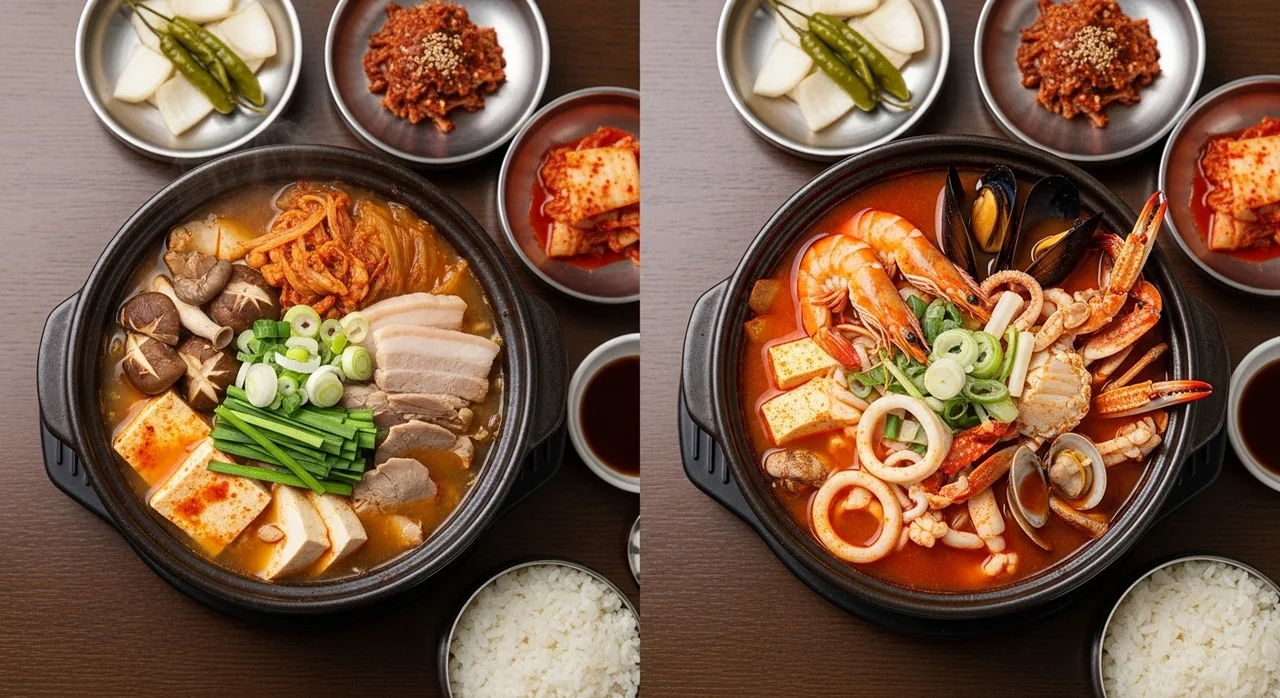 전통 게국지 vs 현대식 게국지 비교