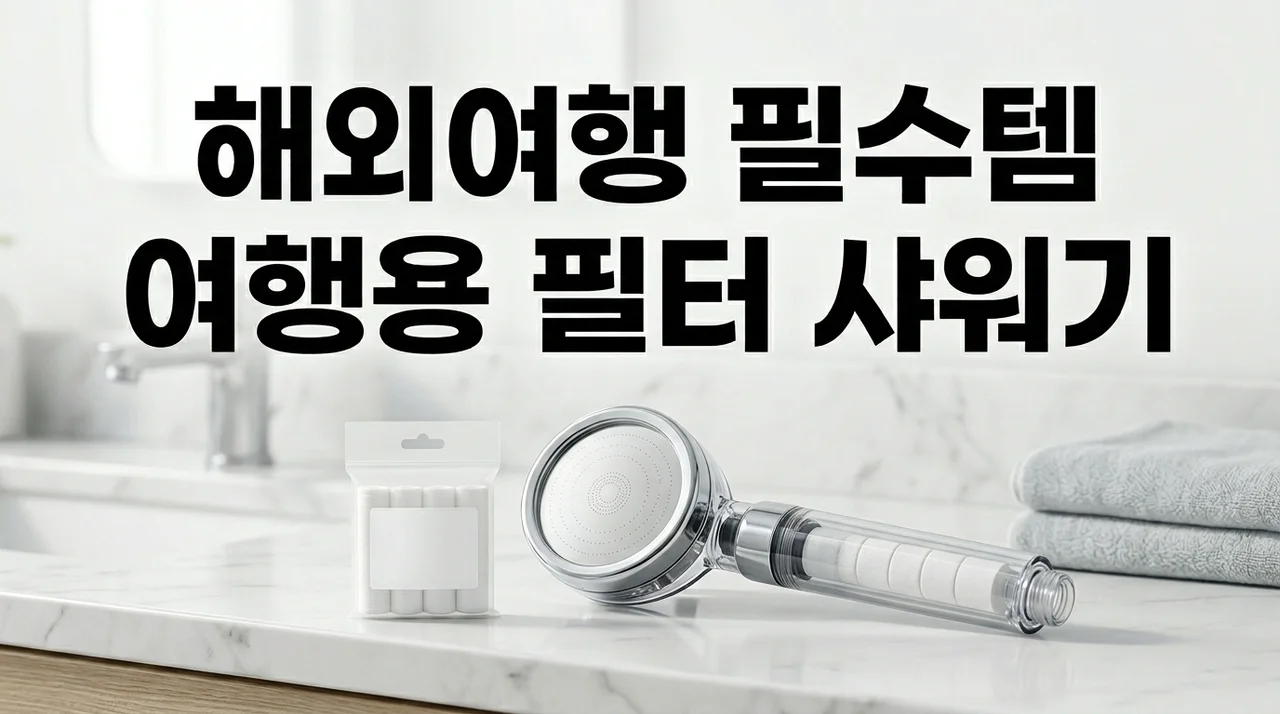 여행용 필터 샤워기 추천 및 고르는 법: 해외여행 필수 준비물 총정리