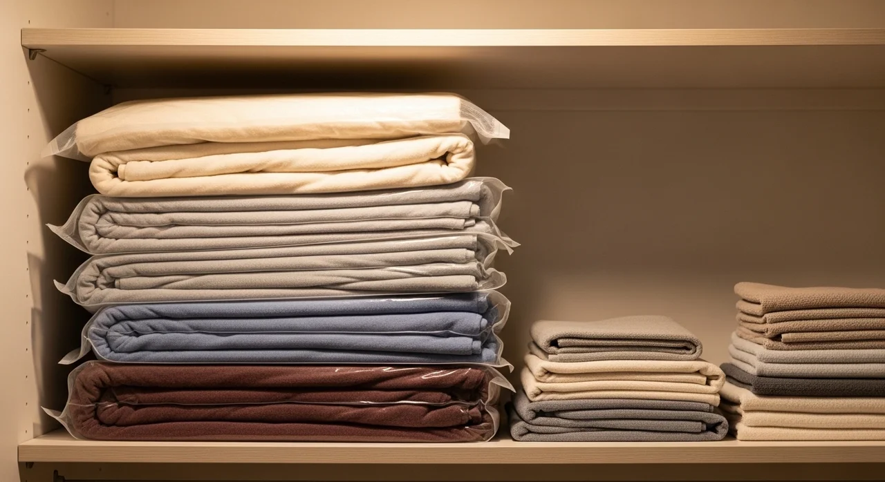 여행 후 활용법: 이불 및 계절 옷 보관