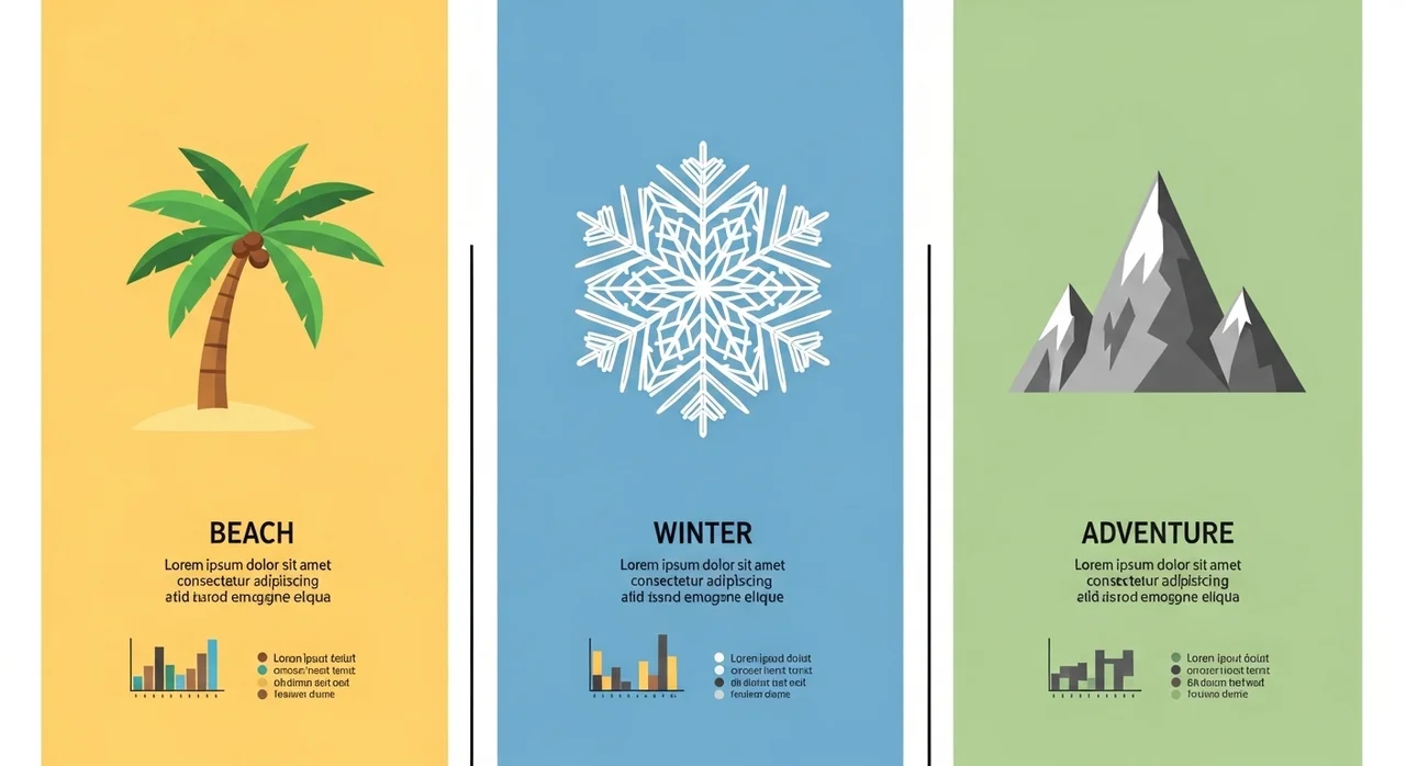 가장 인기 있는 8월 해외여행지 비교