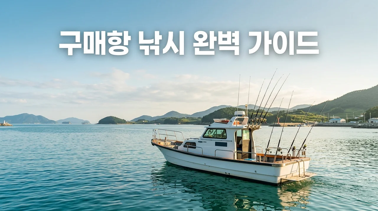 안면도 구매항 낚시 여행 가이드: 좌대부터 배낚시 포인트까지