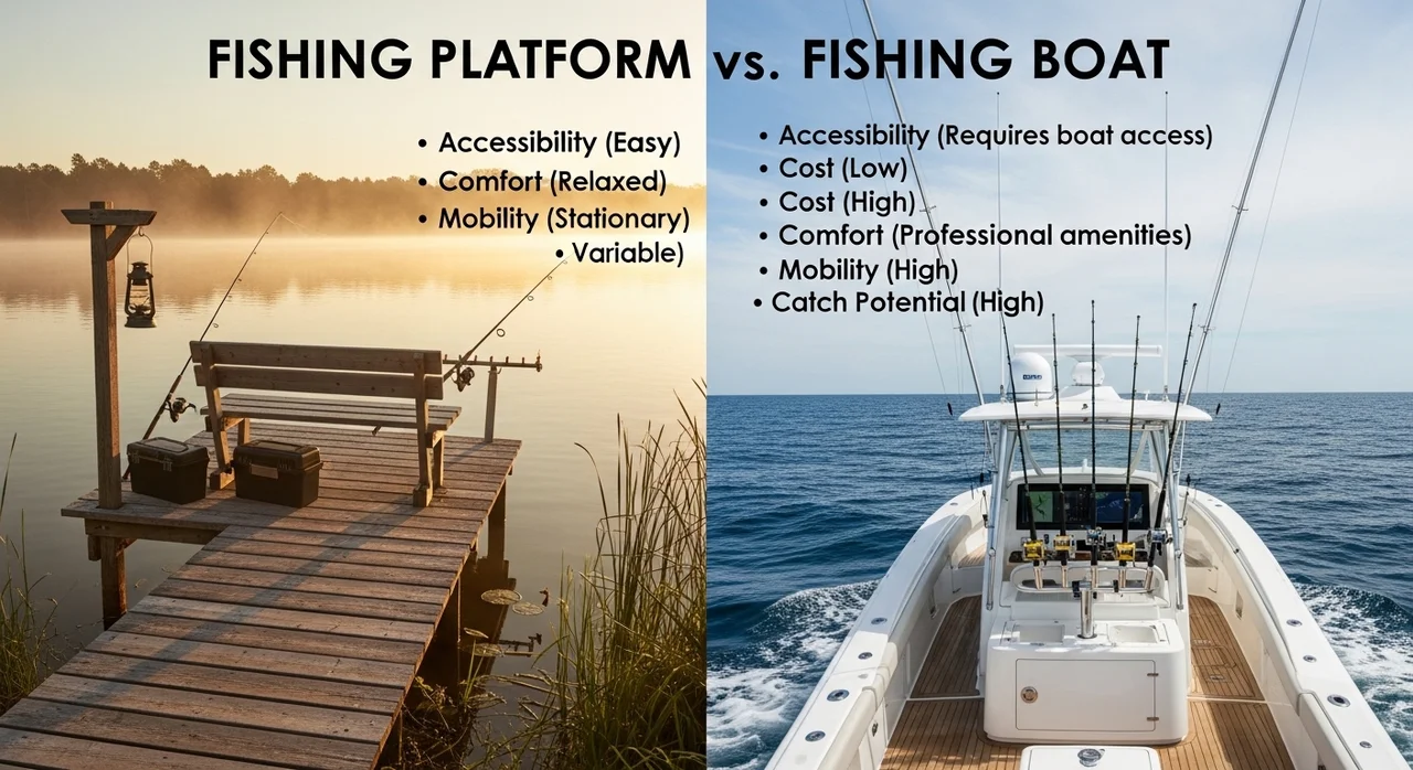 구매항 낚시 유형 비교: 좌대 vs 배낚시