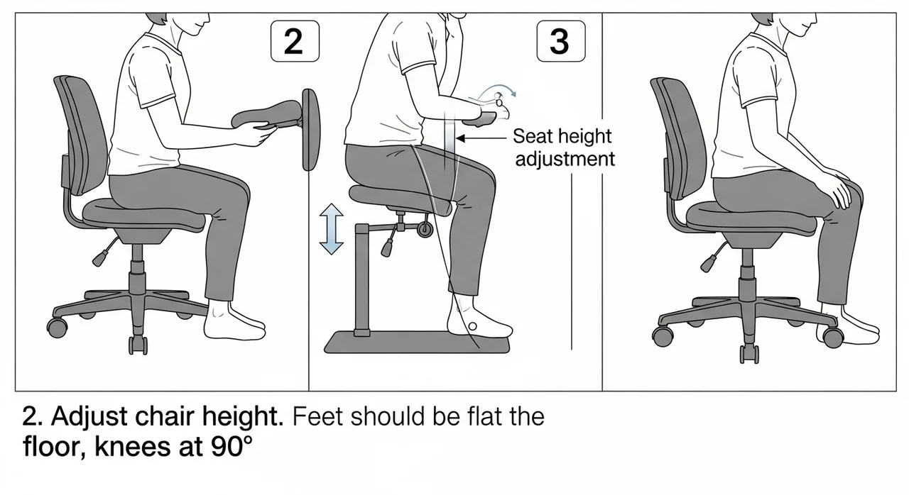 허리 건강을 지키는 올바른 방석 사용 4단계