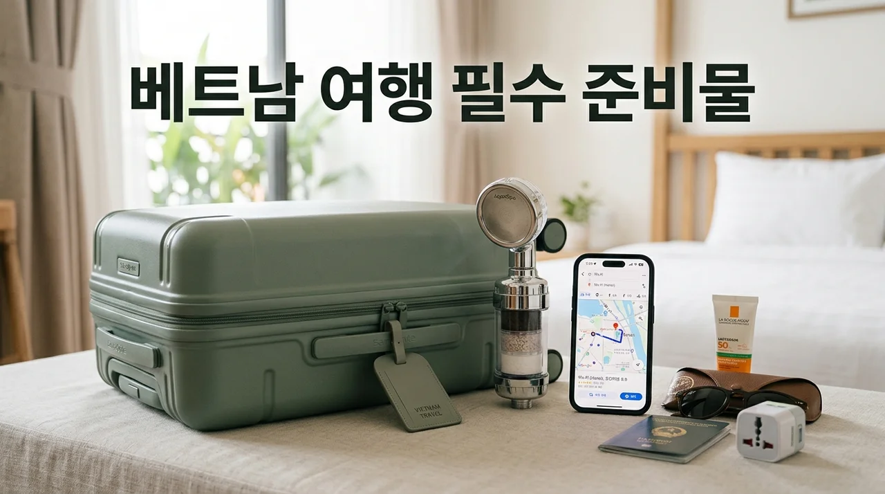 베트남 여행 준비물 리스트: 샤워기 필터부터 필수 어플까지 완벽 가이드