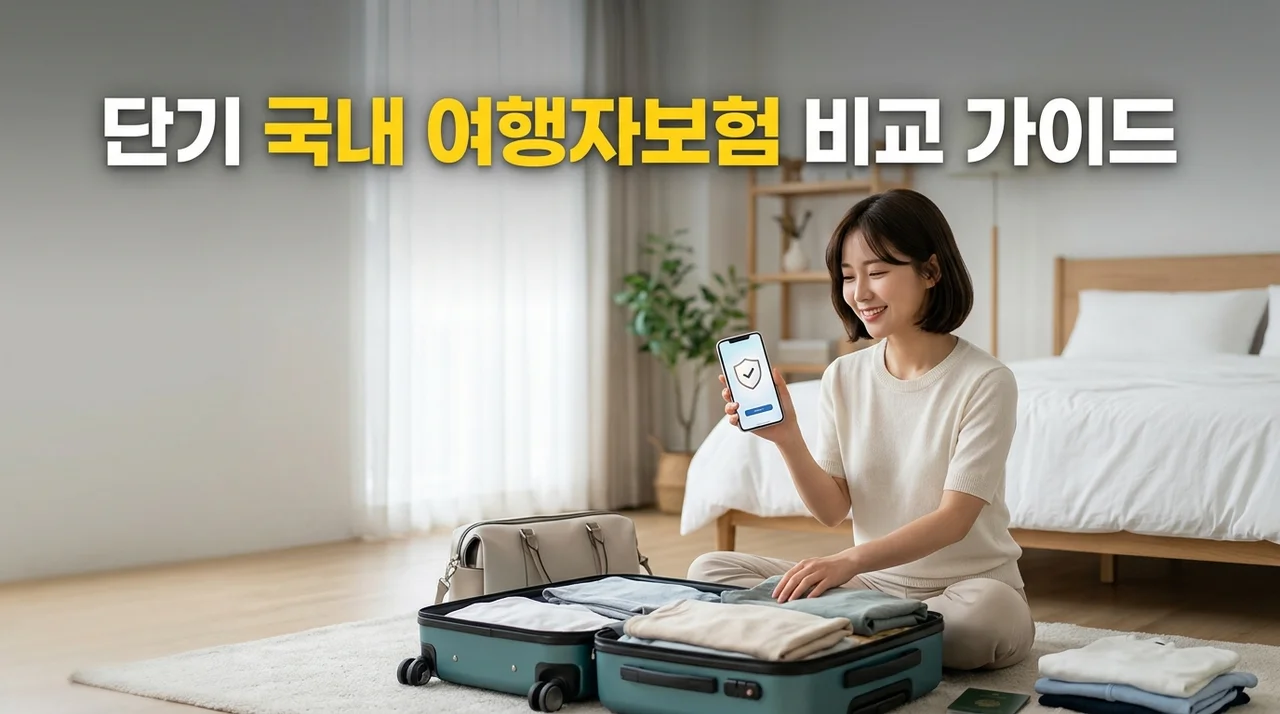 단기국내여행자보험 비교 및 가입 가이드: 1일 보장부터 추천 업체까지