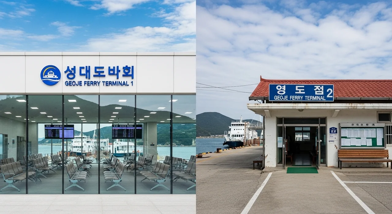 지심도 가는 법: 선착장 위치 비교