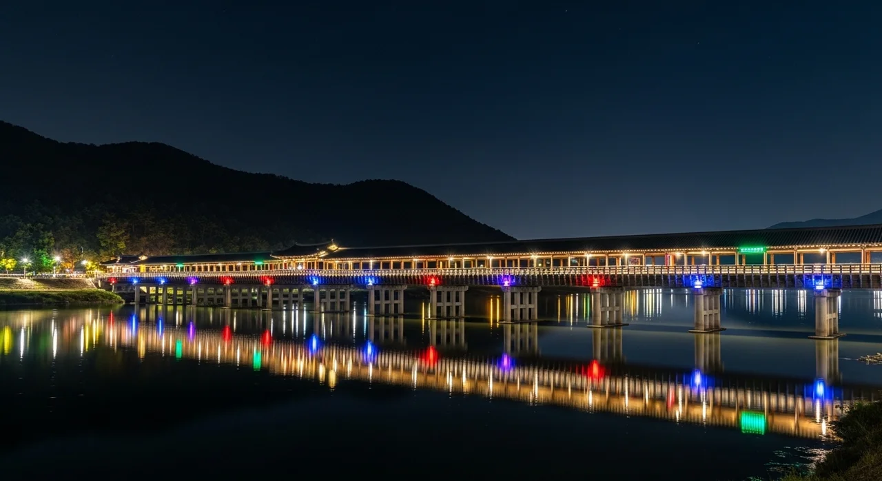 1일차 저녁: 야경이 아름다운 월영교 산책