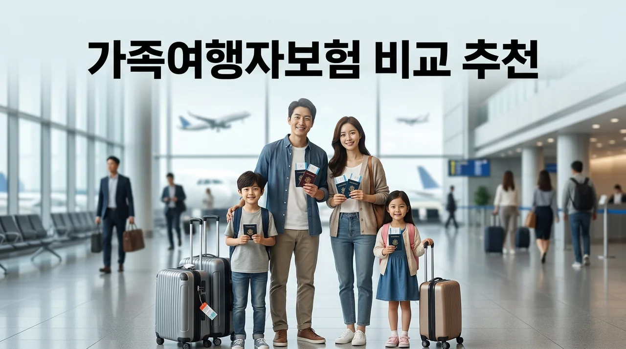 가족여행자보험비교 추천: 3인 4인 가족 가성비 보장 분석 팁
