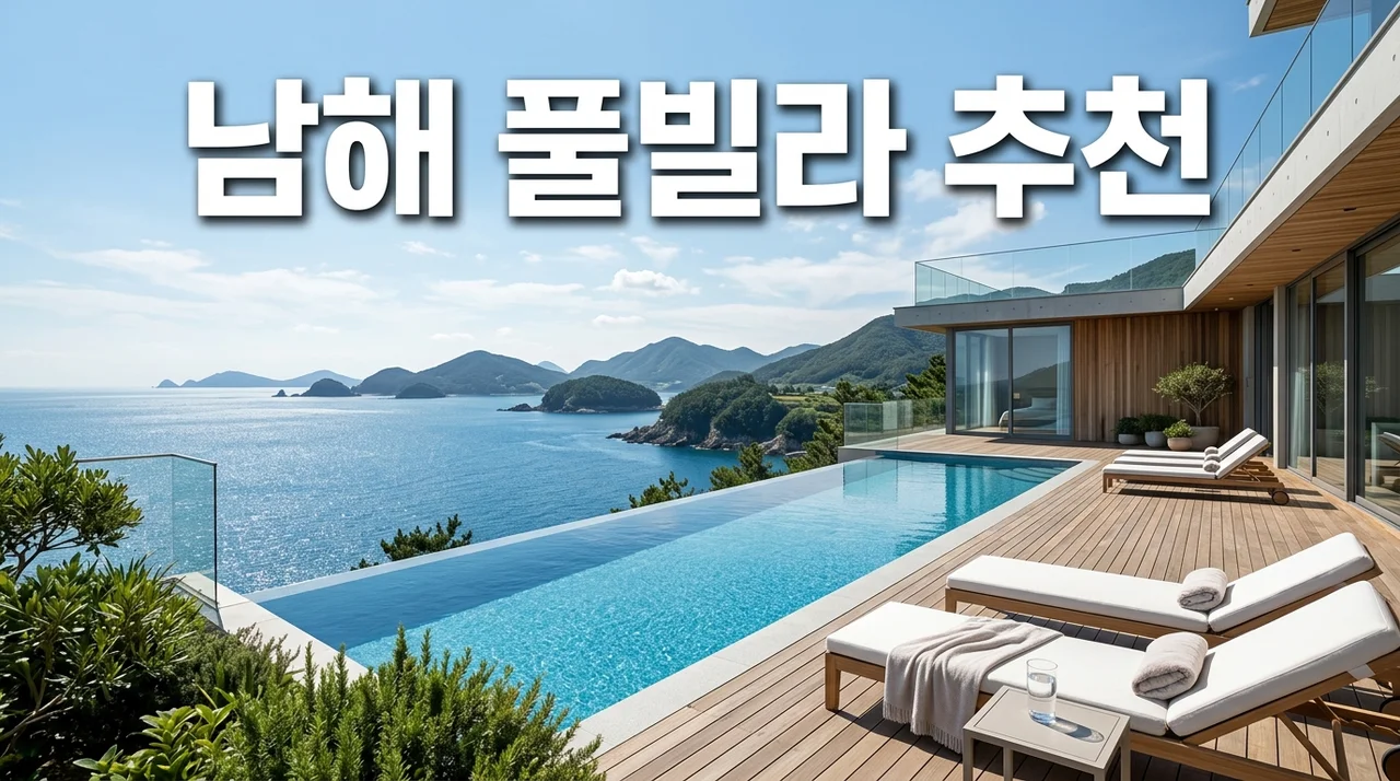 남해 풀빌라 추천 순위 및 완벽한 오션뷰 숙소 선택 가이드