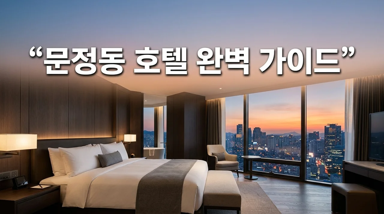 문정동 호텔 추천 가이드: 비즈니스부터 가족 여행까지 완벽 정리