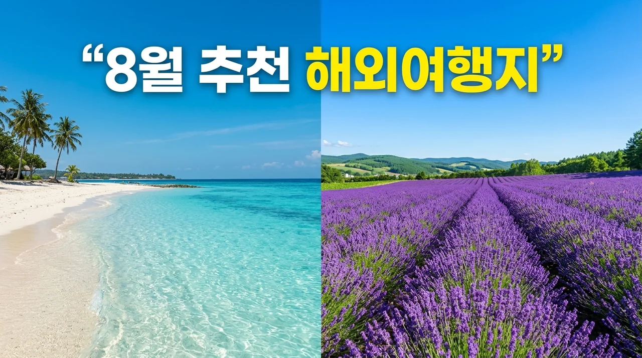 8월 해외여행지 추천 Best 5 | 날씨 건기 우기 및 건강 가이드