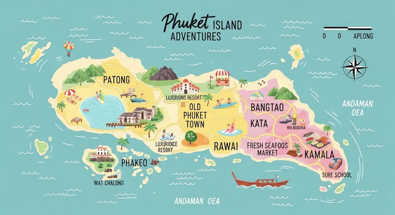 나에게 맞는 푸켓 숙소 위치 비교