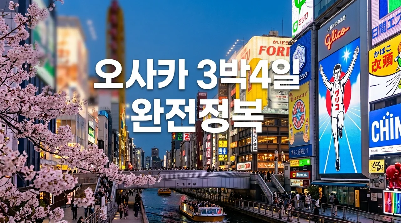 오사카 3박4일 일정 | 처음 가는 분을 위한 완전 가이드 2026