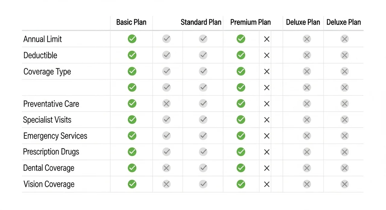 보험사별 플랜 비교: 기본형 vs 고급형