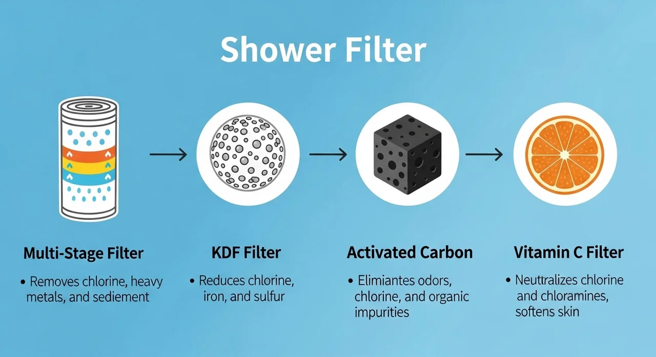 나에게 맞는 여행용 샤워기는? 필터 종류별 비교