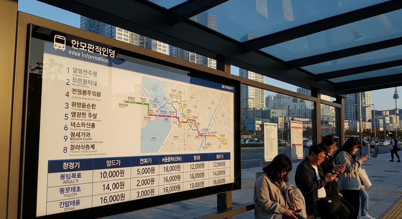운행 코스 및 이용 요금 한눈에 보기