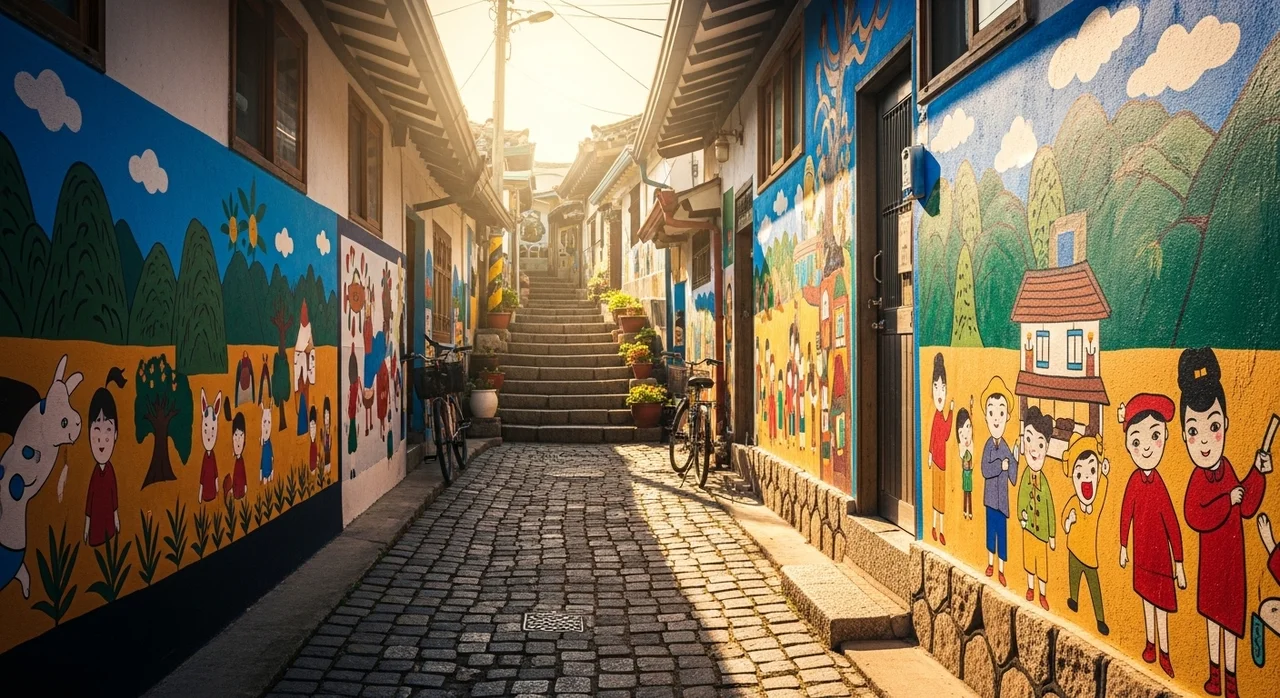 조용한 사색이 필요할 때, 닥밭골 벽화마을 산책