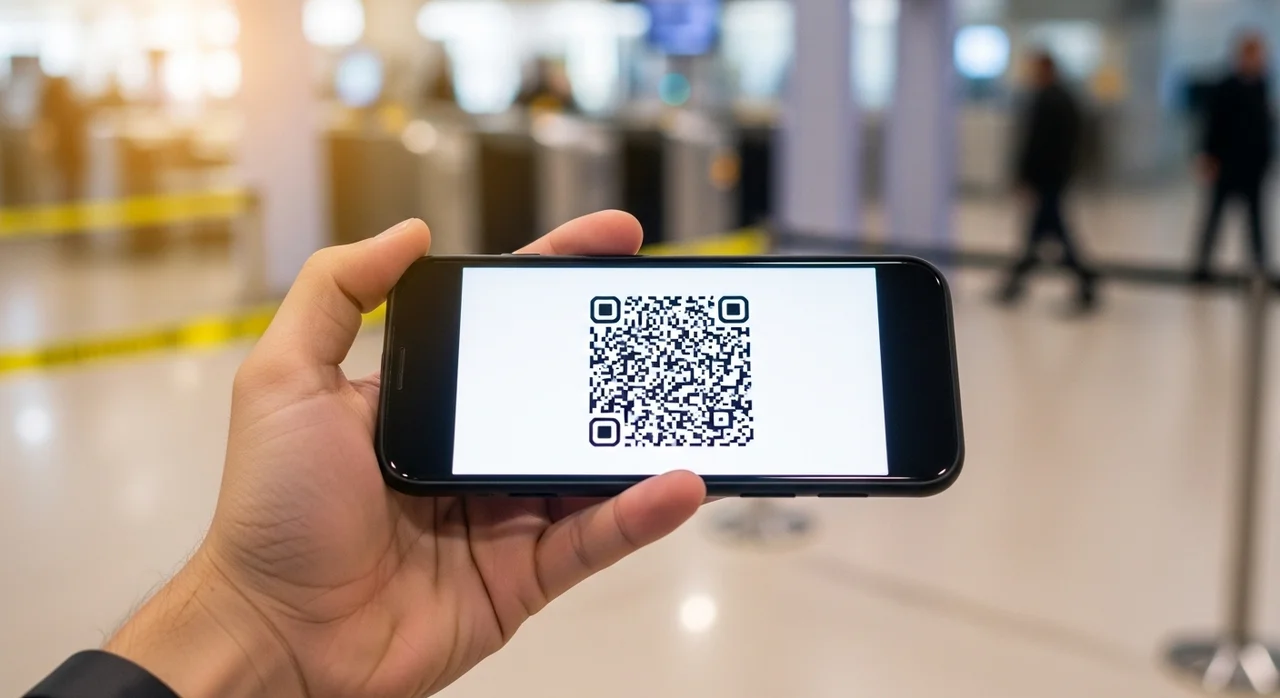 현지 공항에서 QR 코드 사용 팁