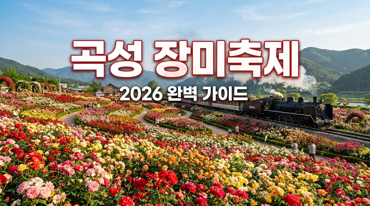 2026 곡성 장미축제 일정 입장료 주차 꿀팁! 기차마을 완벽 가이드