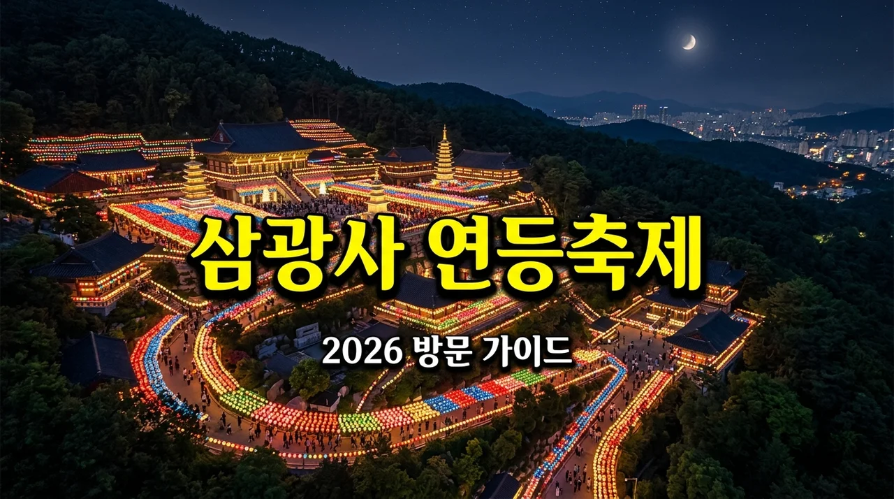 삼광사 연등축제 2026 기간 점등 시간 주차 꿀팁 완벽 가이드