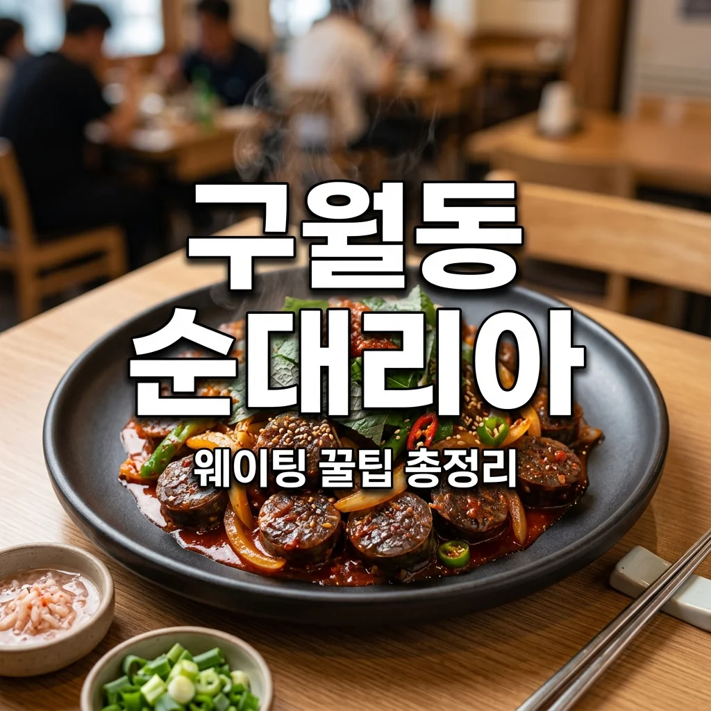 구월동 순대리아 웨이팅 없이 먹는 법! 위치 메뉴 품절시간 총정리