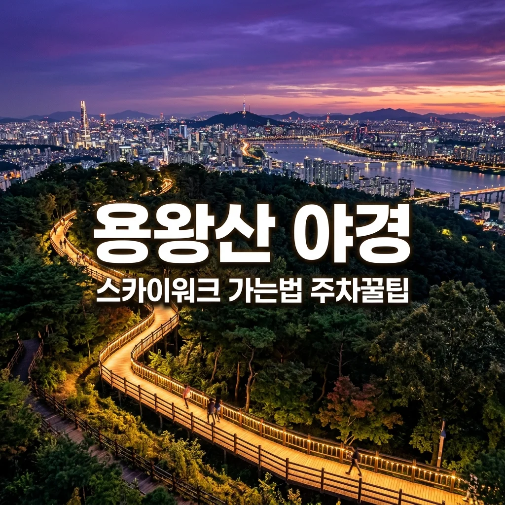 용왕산 스카이워크 야경 명소 가는 법과 주차 꿀팁 완벽 정리